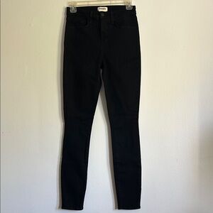 L'AGENCE Marguerite Women’s High Rise Noir Black Skinny Jeans Size 26